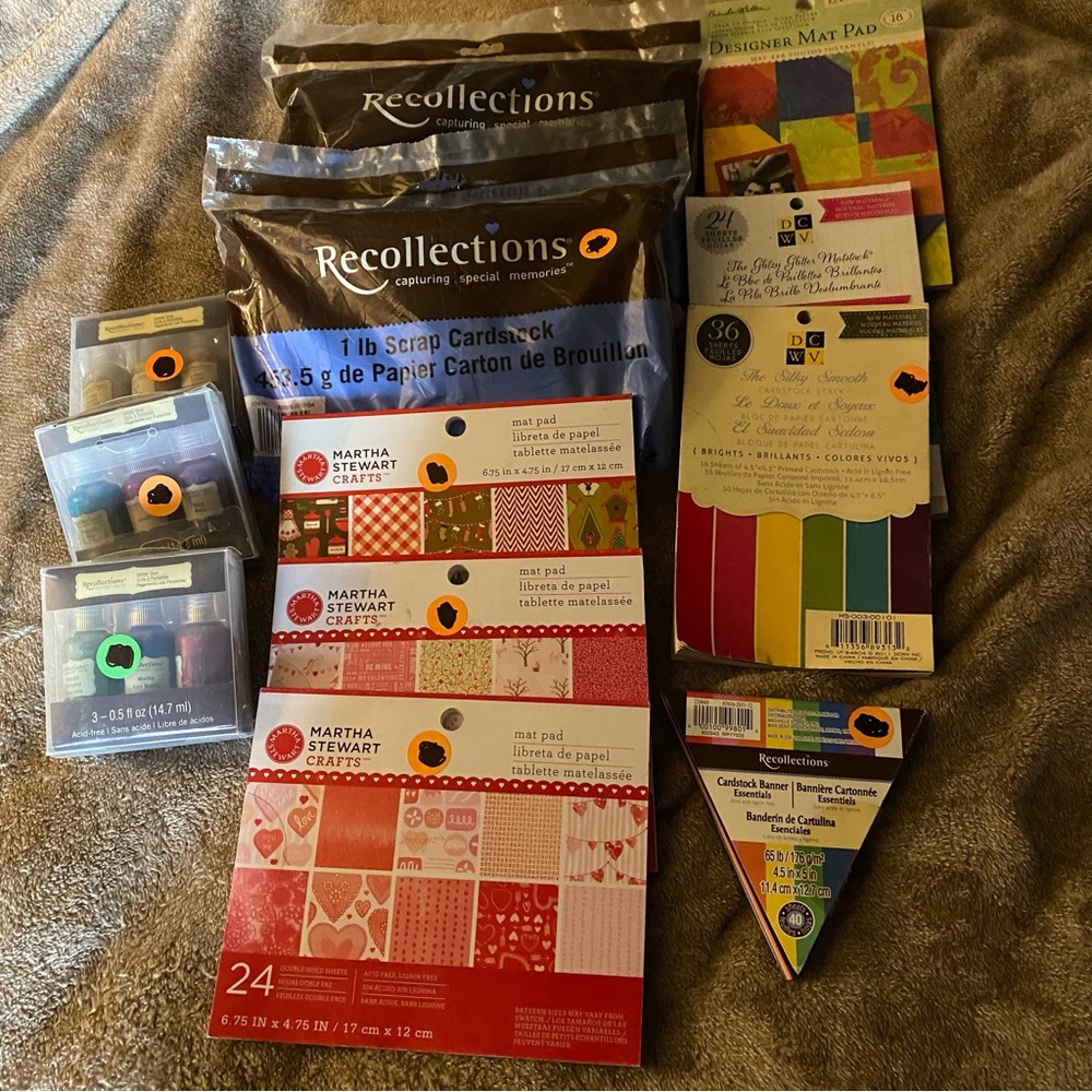 Cardstock  and glitter glue